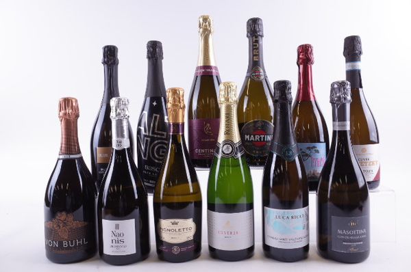 TWELVE BOTTLES SPARKLING WINE