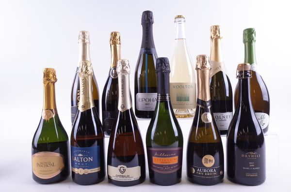 TWELVE BOTTLES SPARKLING WINE (INCLUDING FOUR ENGLISH)