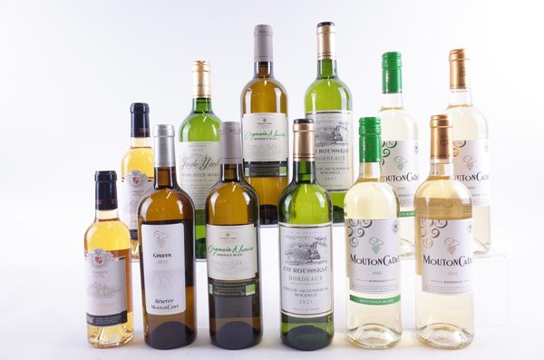 TWELVE BOTTLES WHITE BORDEAUX