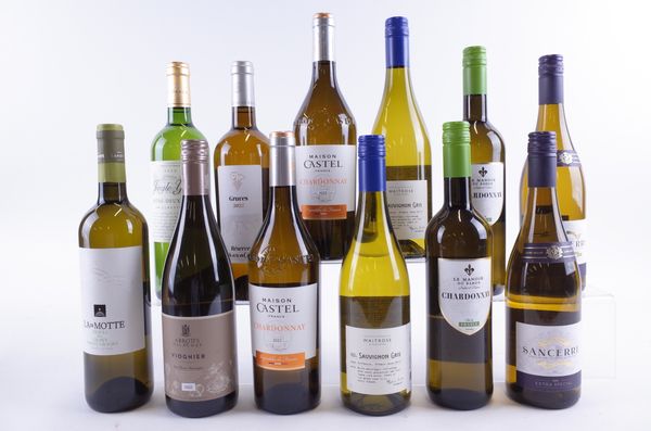 TWELVE BOTTLES FRENCH WHITE WINE