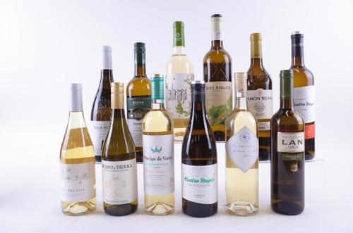 TWELVE BOTTLES SPANISH WHITE WINE