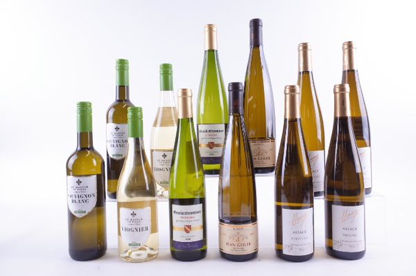 TWELVE BOTTLES FRENCH WHITE WINE