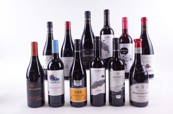 TWELVE BOTTLES SOUTH AFRICAN RED WINE