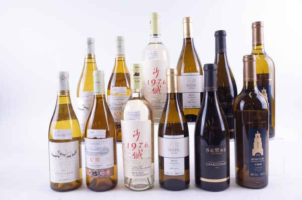 TWELVE BOTTLES CHINESE WHITE WINE