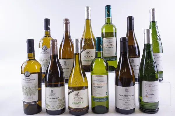 TWELVE BOTTLES FRENCH WHITE WINE