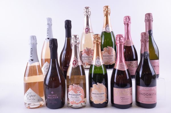 TWELVE BOTTLES SPARKLING ROSÉ WINE