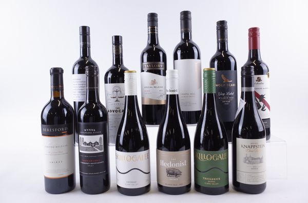 TWELVE BOTTLES AUSTRALIAN RED WINE