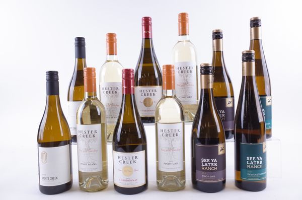 TWELVE BOTTLES CANADIAN WHITE WINE