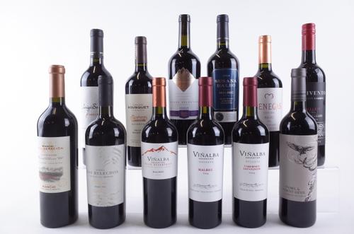 TWELVE BOTTLES ARGENTINIAN RED WINE
