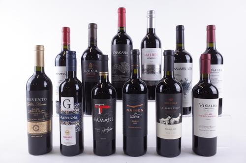TWELVE BOTTLES ARGENTINIAN RED WINE