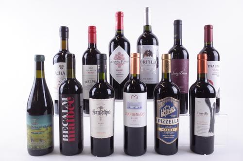 TWELVE BOTTLES ARGENTINIAN MALBEC