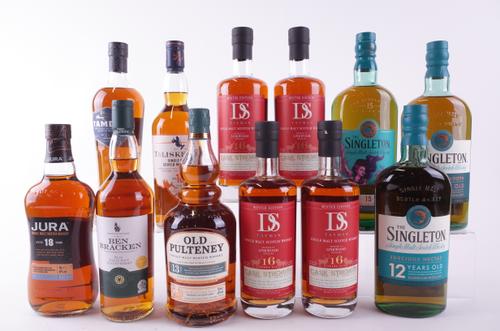 TWELVE BOTTLES SINGLE MALT SCOTCH WHISKY