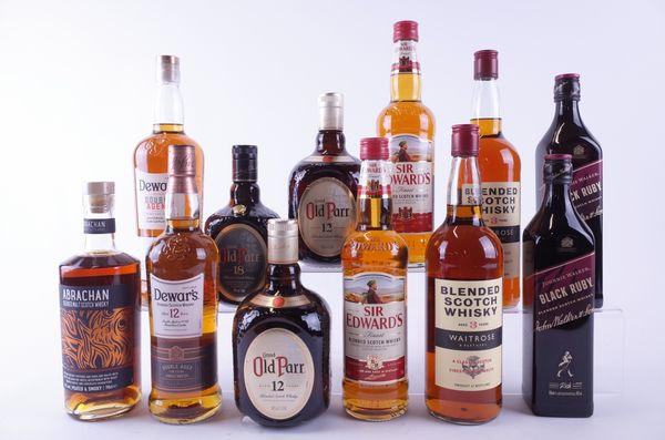 TWELVE BOTTLES BLENDED SCOTCH WHISKY