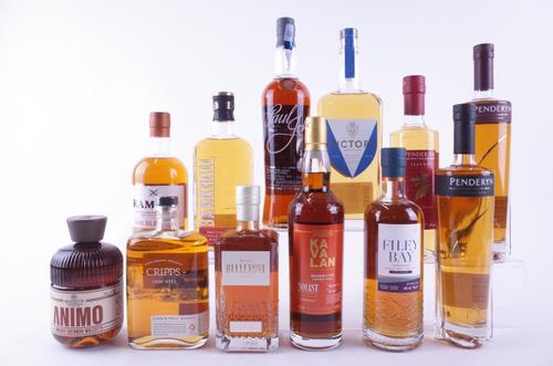 TWELVE BOTTLES WHISKY
