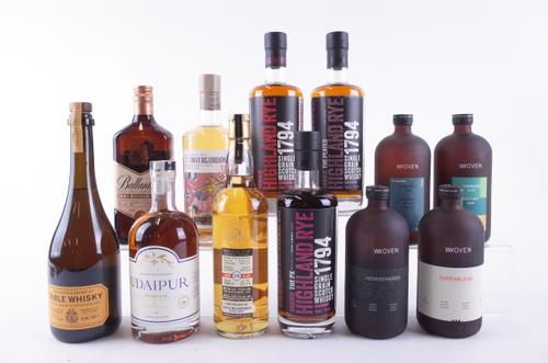 TWELVE BOTTLES WHISKY