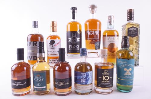 TWELVE BOTTLES WHISKY