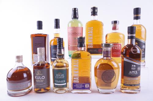 TWELVE BOTTLES WHISKY