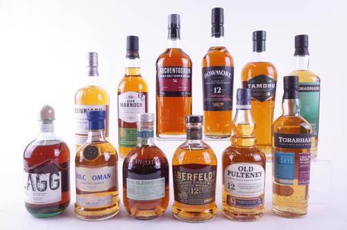 TWELVE BOTTLES SINGLE MALT SCOTCH WHISKY