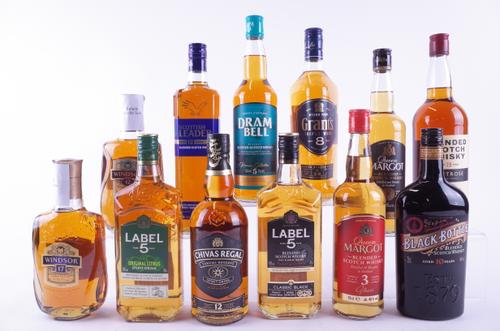 TWELVE BOTTLES BLENDED SCOTCH WHISKY