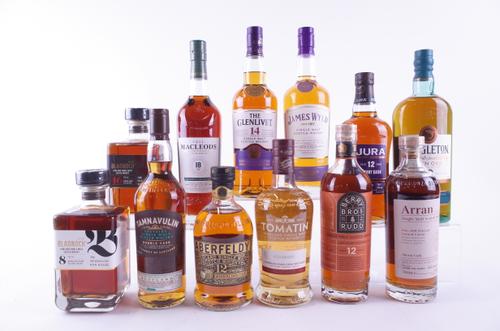 TWELVE BOTTLES SINGLE MALT SCOTCH WHISKY