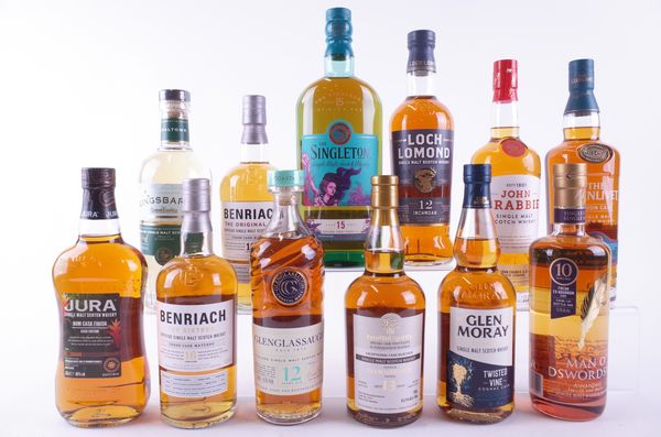 TWELVE BOTTLES SINGLE MALT SCOTCH WHISKY