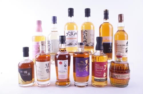 TWELVE BOTTLES WHISKY
