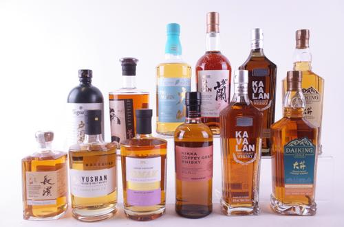 TWELVE BOTTLES WHISKY