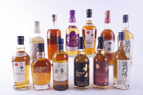 TWELVE BOTTLES WHISKY