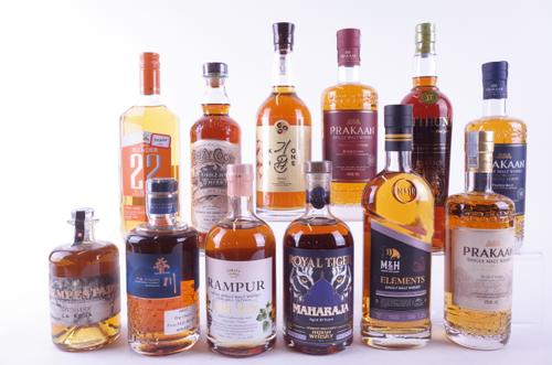 TWELVE BOTTLES WHISKY