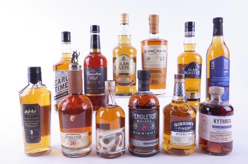 TWELVE BOTTLES WHISKY