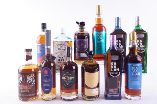 TWELVE BOTTLES WHISKY