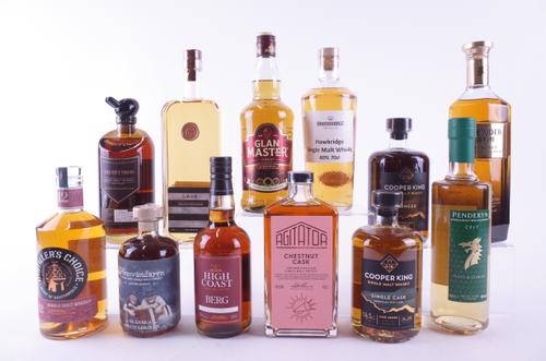 TWELVE BOTTLES WHISKY