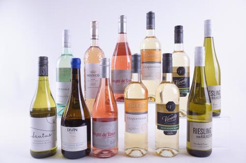 TEN BOTTLES ALCOHOL-FREE WHITE AND TWO ALCOHOL-FREE ROSÉ WINE