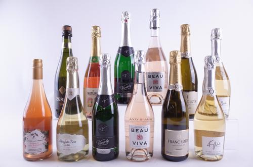TWELVE BOTTLES ALCOHOL-FREE WHITE AND ROSÉ SPARKLING WINE