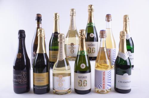 TWELVE BOTTLES ALCOHOL-FREE SPARKLING WINE