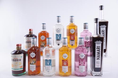 TWELVE BOTTLES VARIOUS SPIRIT ALTERNATIVES