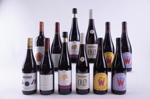 TWELVE BOTTLES ALCOHOL-FREE RED WINE