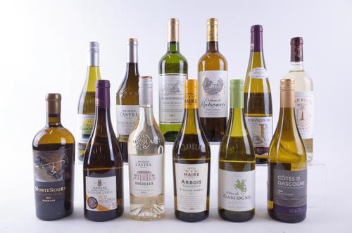 TWELVE BOTTLES FRENCH WHITE WINE