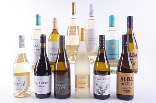 ELEVEN BOTTLES SPANISH WHITE AND ONE RED WINE