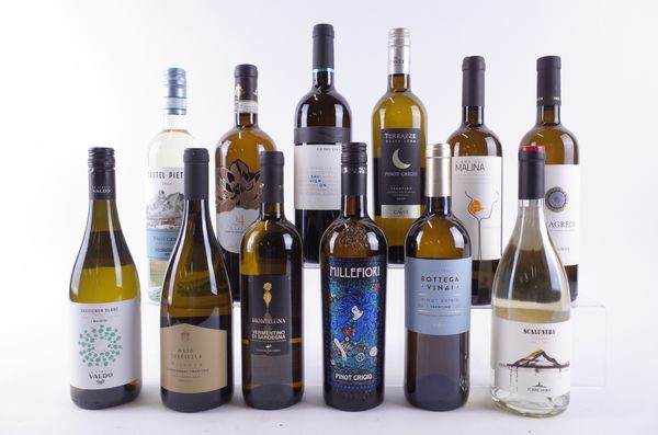 TWELVE BOTTLES ITALIAN WHITE WINE