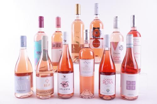 ELEVEN BOTTLES ITALIAN AND ONE PORTUGUESE ROSÉ WINE