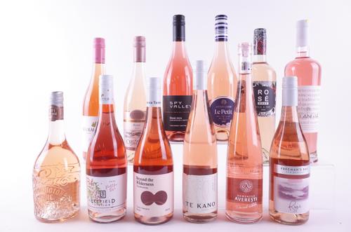 TWELVE BOTTLES NEW ZEALAND, AUSTRALIAN AND EASTERN EUROPEAN ROSÉ WINE