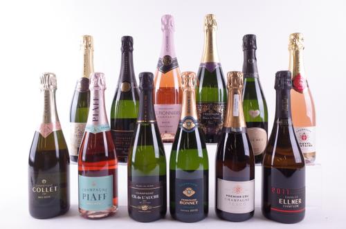 TWELVE BOTTLES CHAMPAGNE