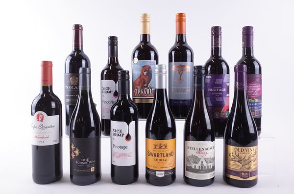ELEVEN BOTTLES SOUTH AFRICAN AND ONE SPANISH RED WINE