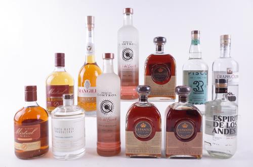 TWELVE BOTTLES VARIOUS SPIRITS