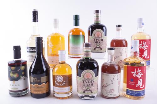 TWELVE BOTTLES VARIOUS SPIRITS AND LIQUEURS