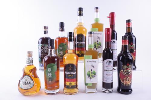 TWELVE BOTTLES VARIOUS SPIRITS AND LIQUEURS