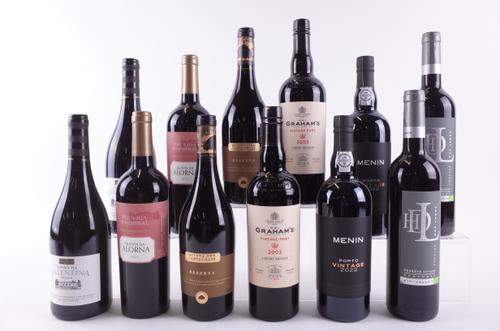 EIGHT BOTTLES PORTUGUESE RED WINE AND FOUR PORT