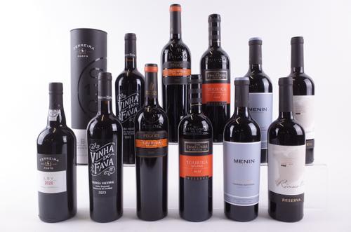 TEN BOTTLES PORTUGUESE RED WINE AND TWO PORT