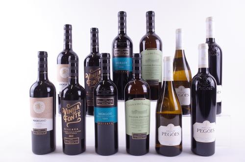 TEN BOTTLES PORTUGUESE RED AND TWO WHITE WINE